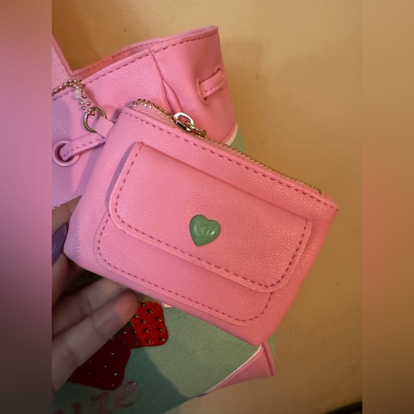 Juicy Couture Pink and Mint Strawberry Tote with Bow - Picture 6 of 11
